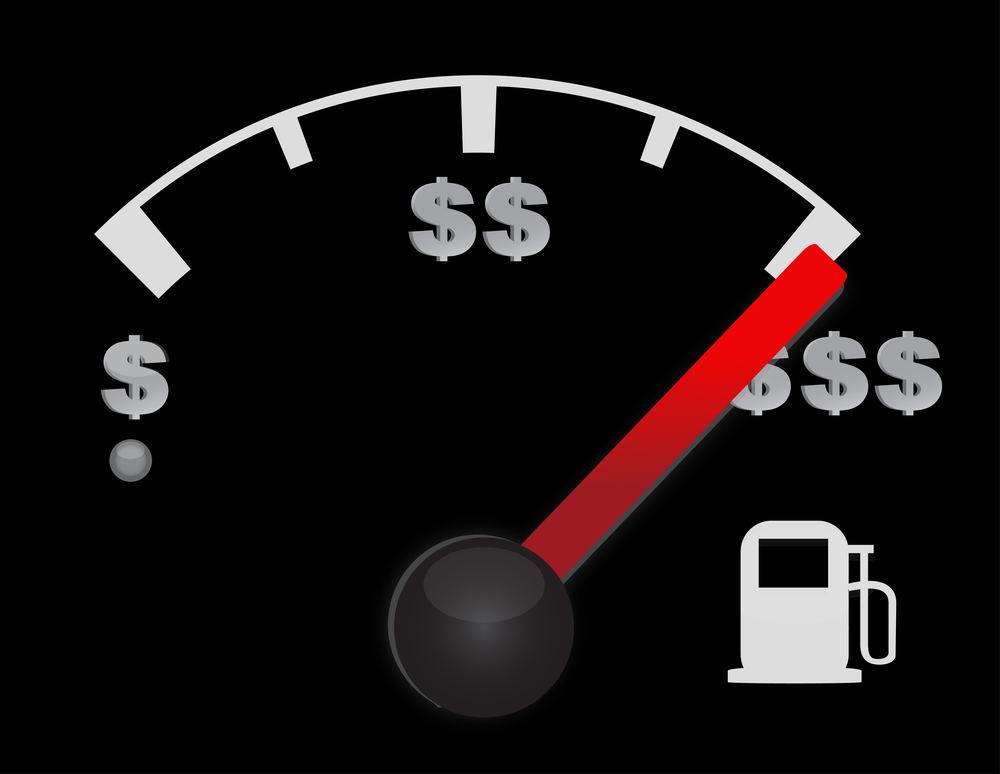 Gas-gauge-of-a-car